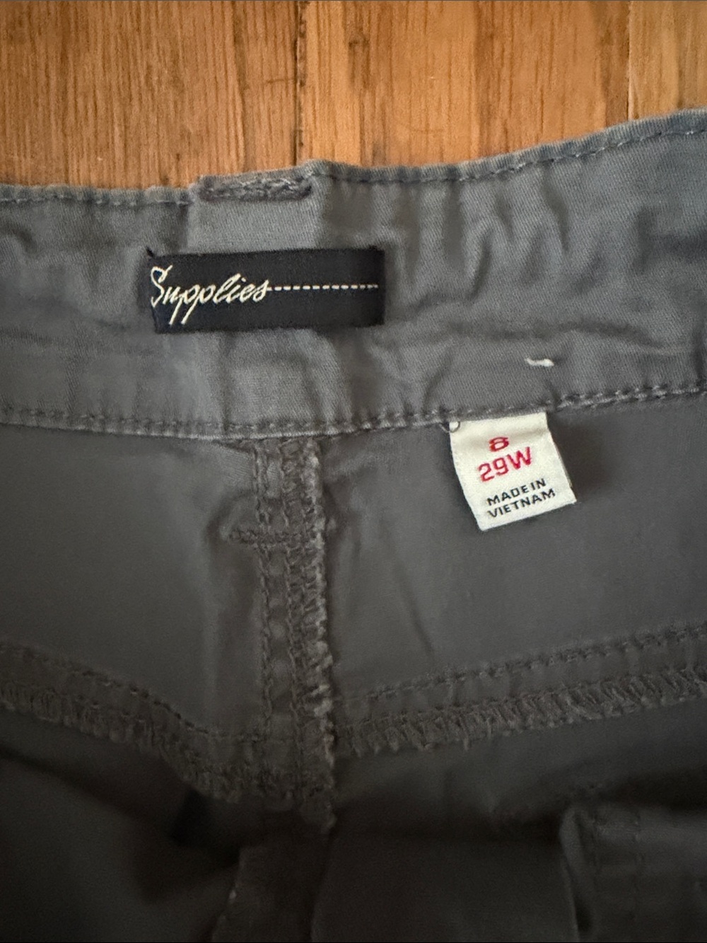 Union Bay Supplies gray convertible cotton shorts. Size 8. - Picture 8 of 9